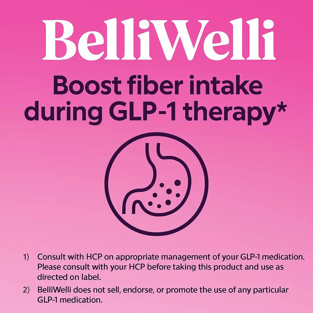BelliWelli Fiber Supplement for Women & Men Premium Daily Fiber Powder from Organic Acacia with Added Collagen Electrolytes & Probiotics No Bloat Constipation & Gut Health Support(Strawberry Lemonade) Belli Welli buy australia supplements