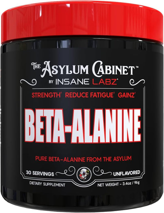 Insane Labz Pure Beta Alanine Powder, 3200mg Serving, 30 Servings