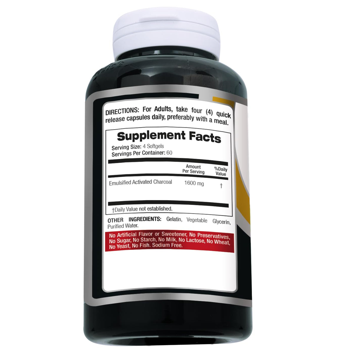 FITO MEDIC'S Lab | Activated Charcoal | 240 caps | Activated Charcoal Pills FITO MEDIC'S