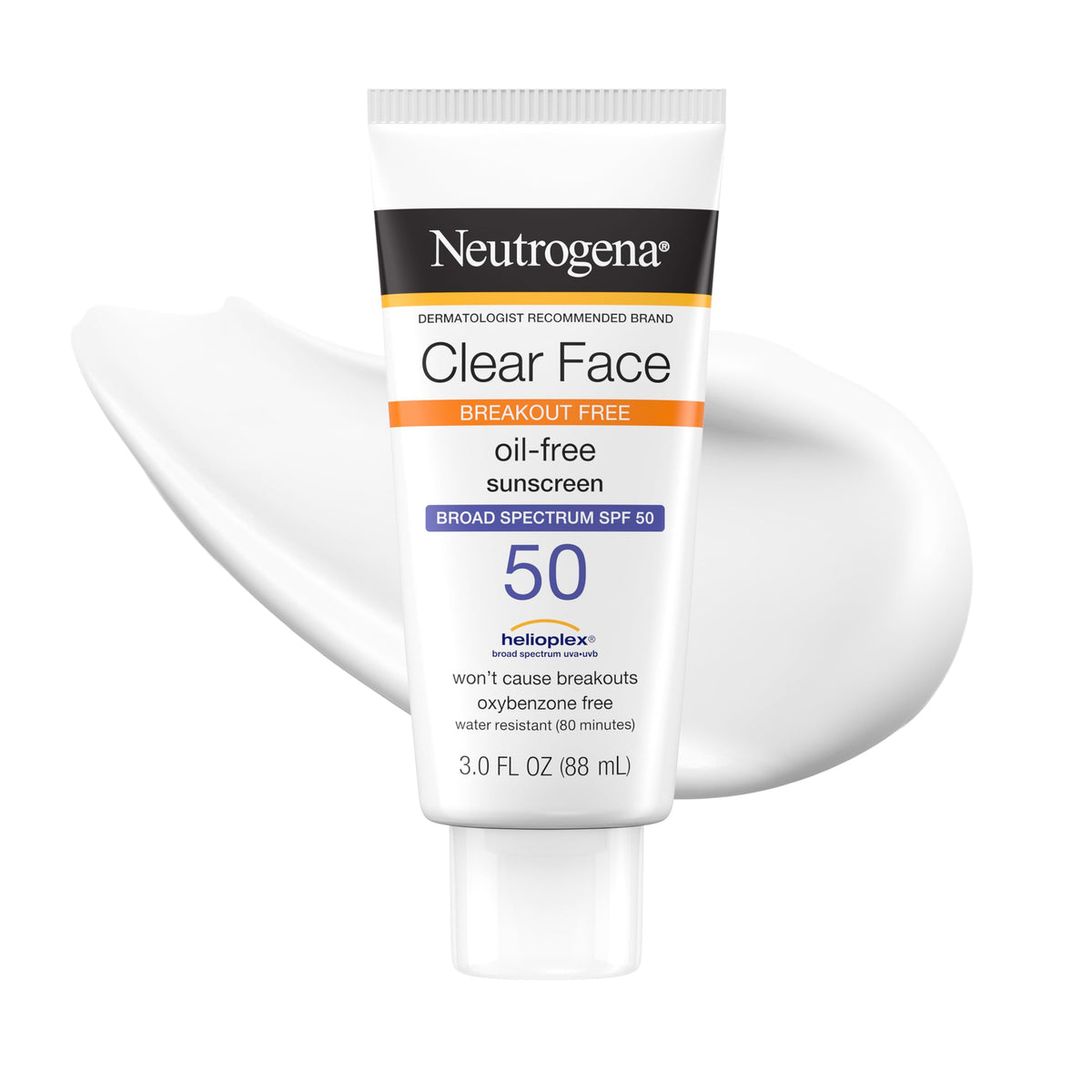 Neutrogena Clear Face Sunscreen Lotion SPF 50, 3 fl. oz Neutrogena