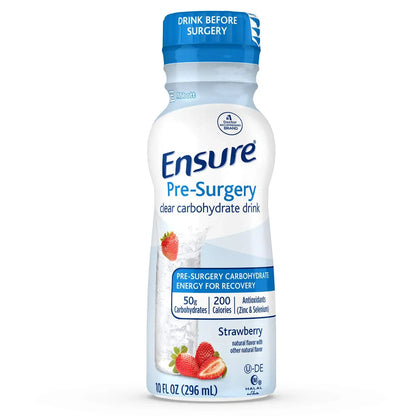 Ensure Pre-Surgery, Clear Carbohydrate Drink, Strawberry, 10 fl oz, 4 Count Ensure Surgery