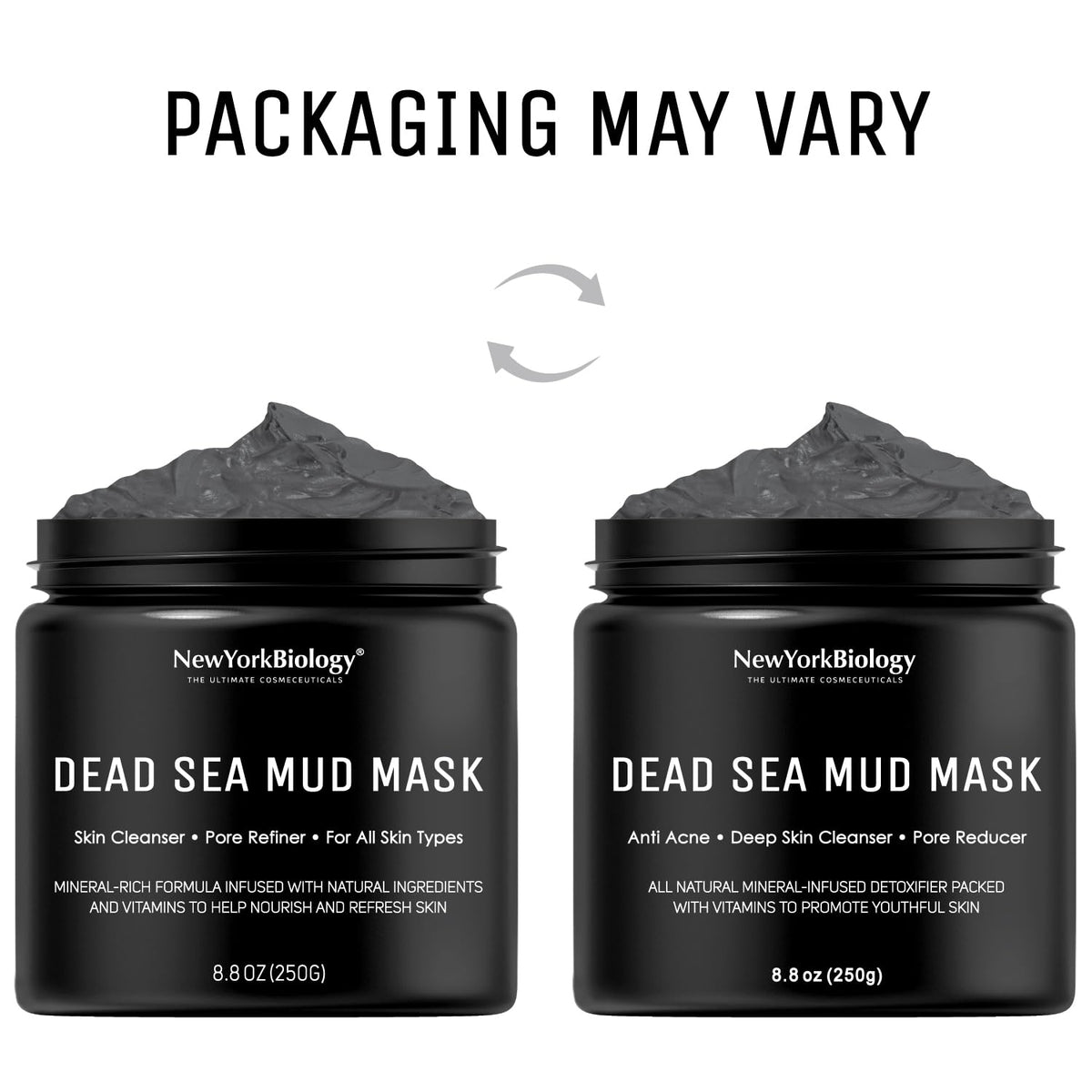 New York Biology Dead Sea Mud Mask for Face & Body - 8.8 oz NEW YORK BIOLOGY THE ULTIMATE COSMECEUTICALS
