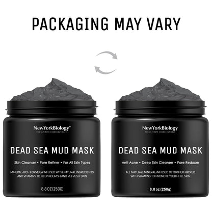 New York Biology Dead Sea Mud Mask for Face & Body - 8.8 oz NEW YORK BIOLOGY THE ULTIMATE COSMECEUTICALS