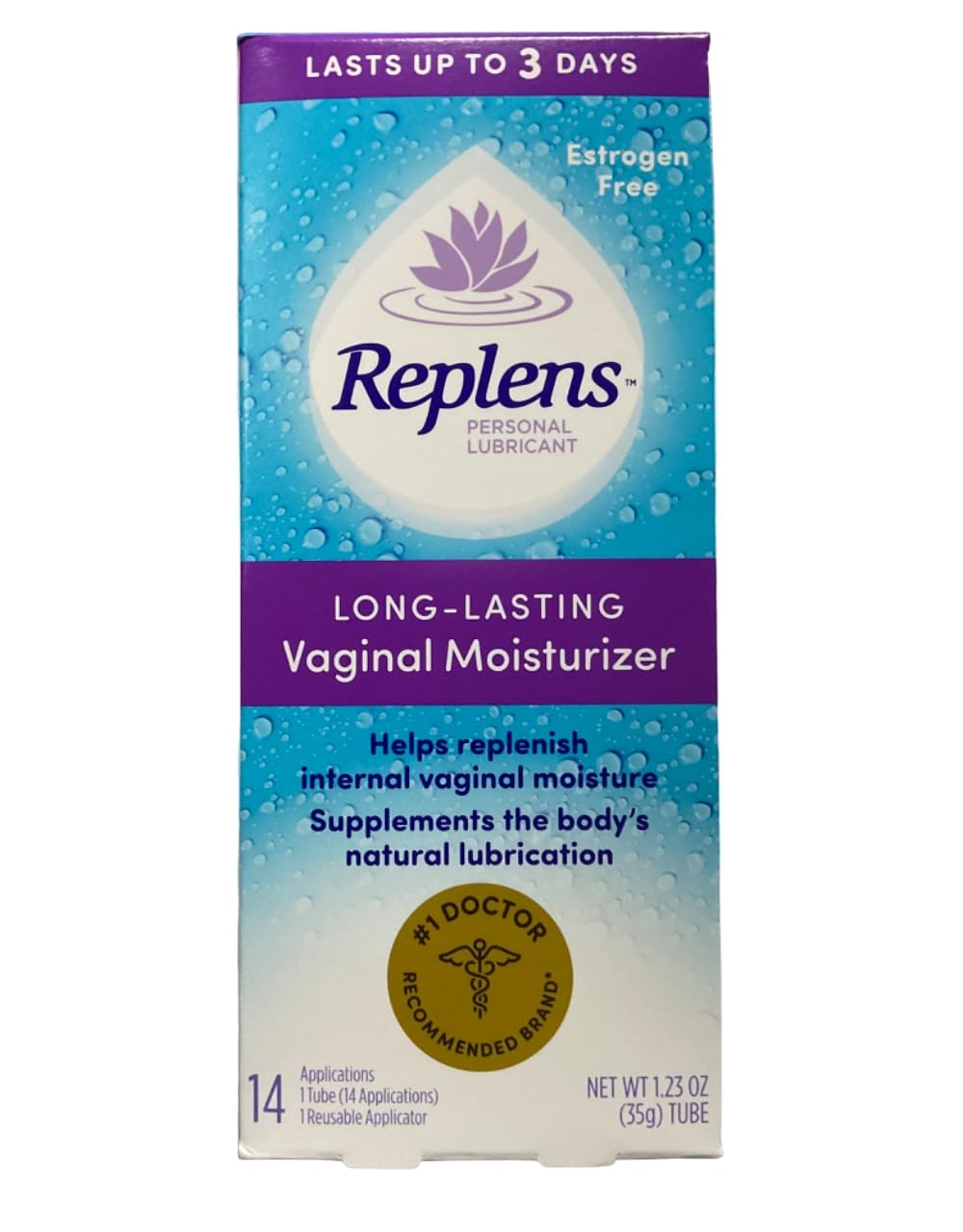 Replens Long-Lasting Vaginal Moisturizer with Reusable Applicator, 1.23 Ounce Replens buy australia supplements