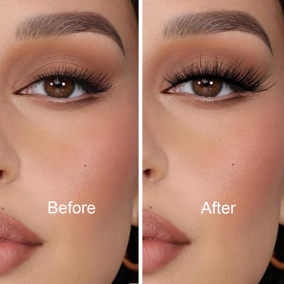 False Eyelashes 14mm Faux 3D Mink Lashes Natural Look Cat Eye Wispy Lashes Pack by Kiromiro, 14 Pairs Kiromiro