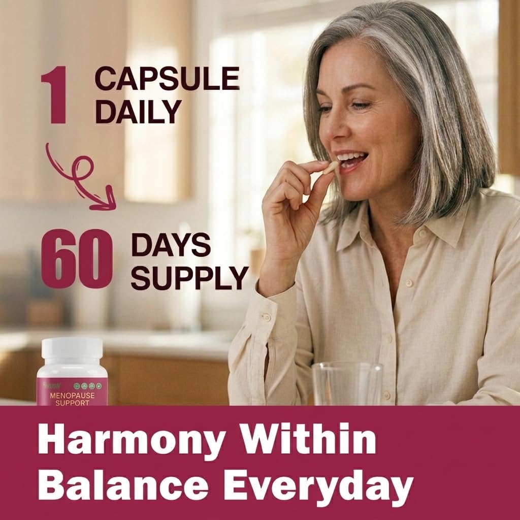 Menopause Supplements for Women with Probiotics, DIM, Black Cohosh, Chasteberry & Soy Isoflavones Support Hormone Balance & Helps Relieve Hot Flashes, Night Sweats - 60 Servings (Made & Tested in USA) NUTRI POTENTIA buy australia supplements