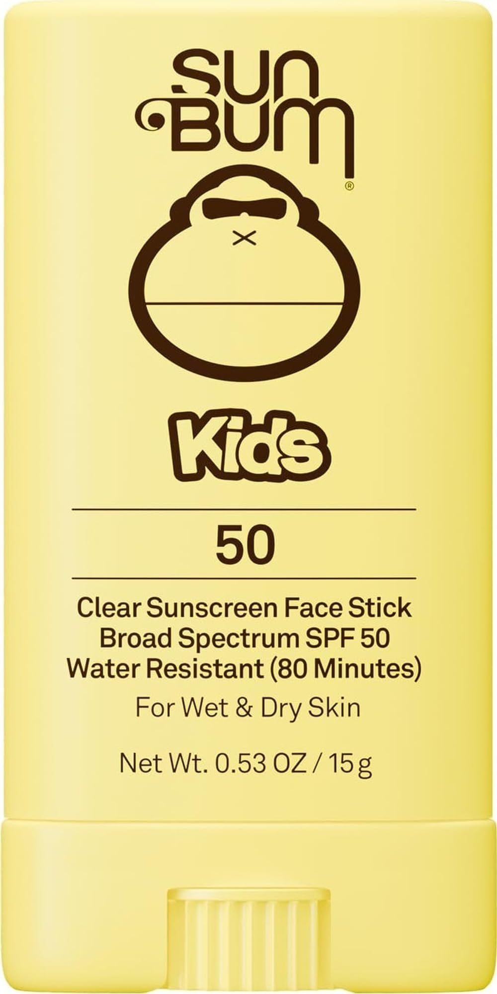 Sun Bum Kids SPF 50 Clear Face Stick Sunscreen - Travel Size, 0.53 oz Sun Bum