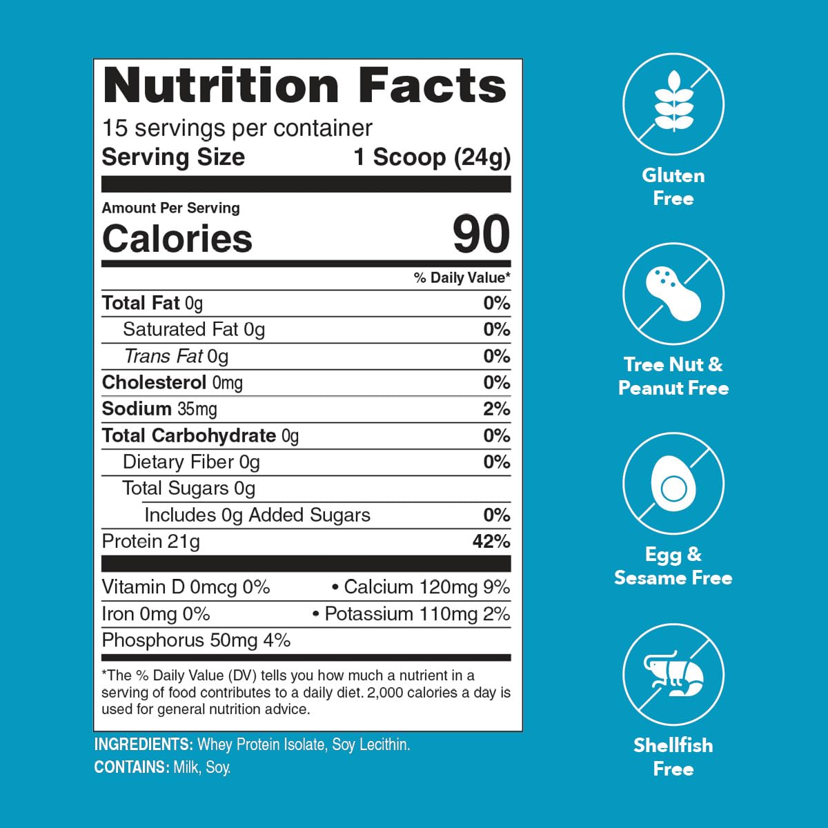 Unjury Unflavored Protein Powder | 21g 100% Whey Isolate Protein Powder | Unflavored Whey Protein Powder | Low Carb and Sugar Free Whey Protein Isolate | Gluten Free Unjury buy australia supplements