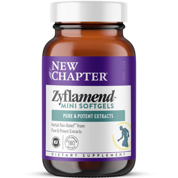 New Chapter Zyflamend™ Mini Softgels, Joint Supplement & Herbal Pain Relief – with Turmeric, Ginger & Green Tea - for Healthy Inflammation Response, Mobility & Flexibility, 180 mini softgels New Chapter buy australia supplements