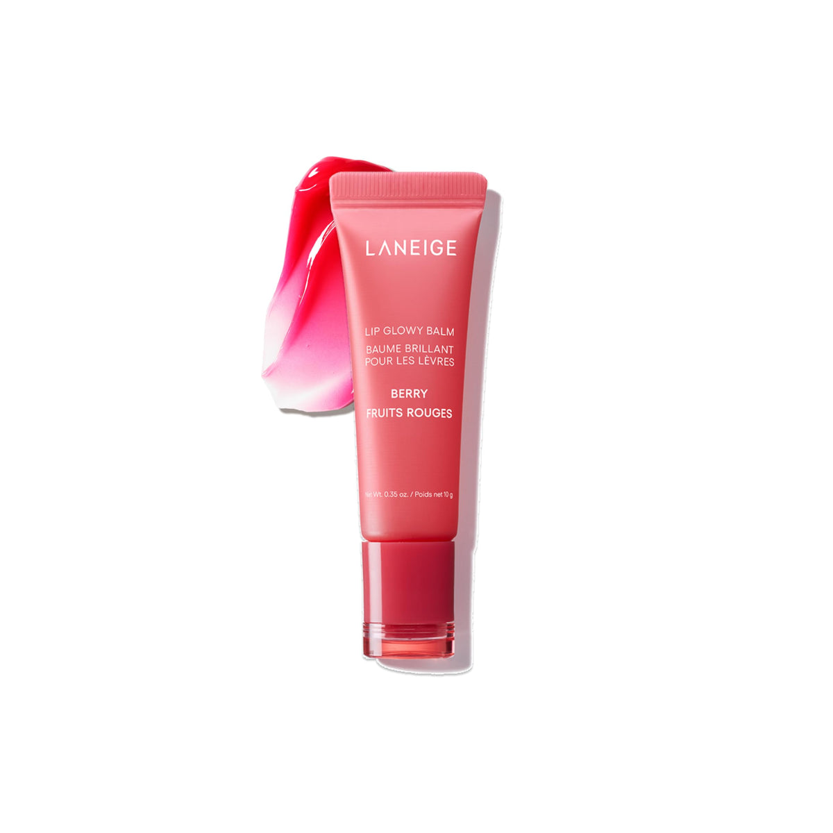 LANEIGE Lip Glowy Balm: Sheer Tinted Lip Treatment Balm Tube with Shea & Murumuru Butters for Hydrating, Moisturizing, Glossy, Non-Sticky Shine, Berry | Korean Skin Care, Berry LANEIGE