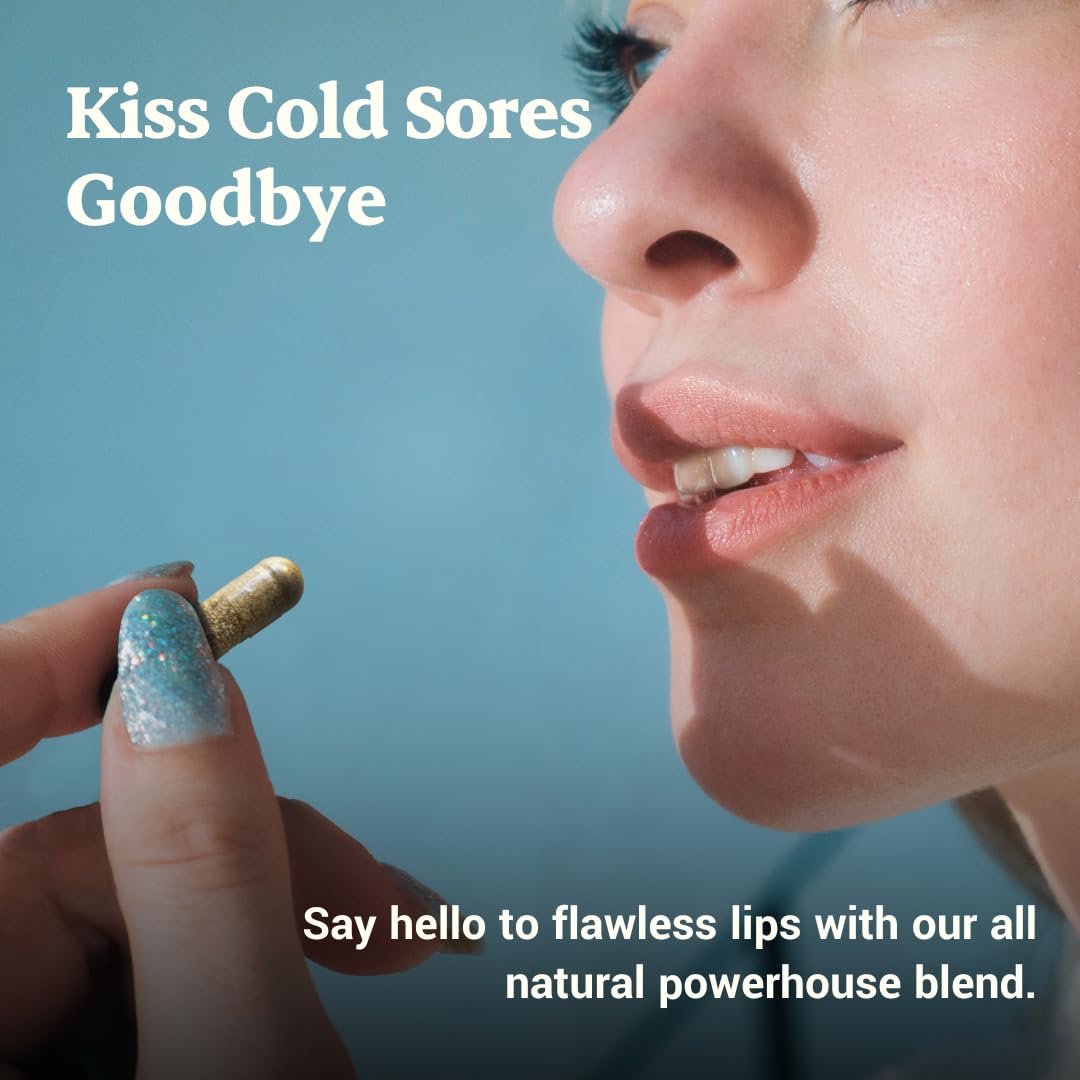 L-Lysine Cold Sore Treatment For Lips With Immune Support - L Lysine 1000mg Capsules, Chaga, Bee Propolis, Vitamin C, Zinc & Licorice Root Extract - Non-GMO, Vegetarian, Ideal Wellness buy australia supplements