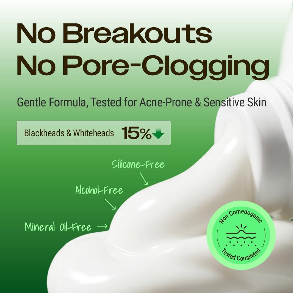 YUMU Cica Exosome Zinc Blemish Relief Cream, Face Moisturizer for Sensitive, Acne-Prone Skin, Lightweight, Breakouts, Barrier Repair, Hydration, Soothing, Oil-Free, Korean Skincare (80 ml/2.70 fl.oz.) YUMU