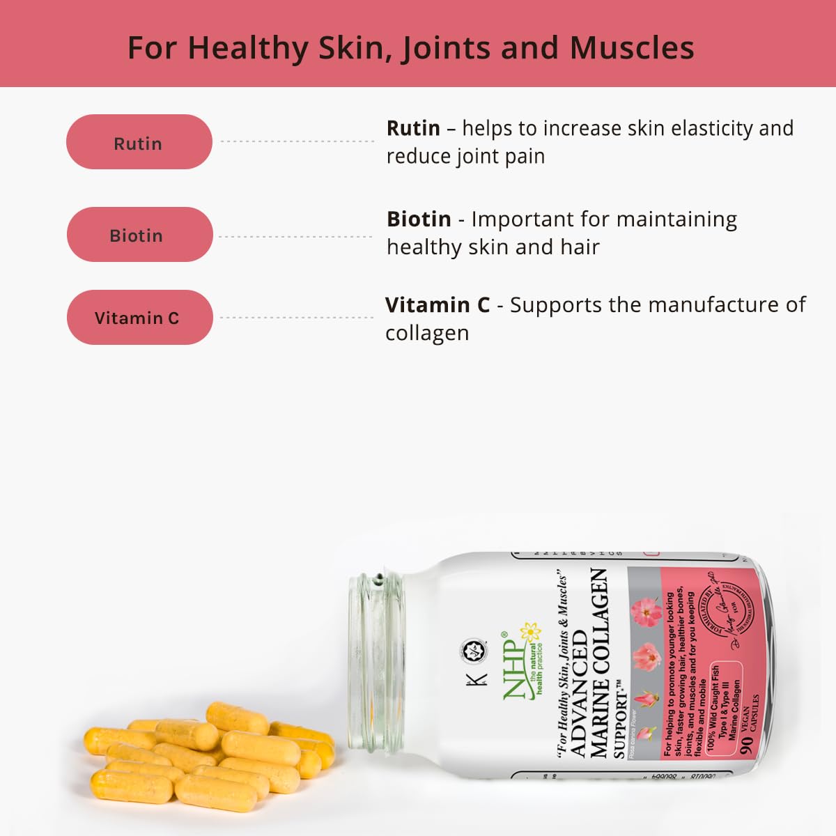 Advanced Marine Collagen Support, specifically Designed to Support Skin NHP The Natural Health Practice buy australia supplements