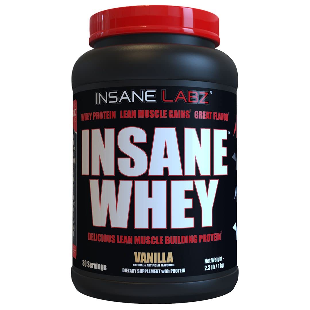 Insane Labz Insane Whey,100% Muscle Building Whey Protein, Post Workout, BCAA Amino Profile, Mass Gainer, Meal Replacement, 60 Srvgs, (Chocolate)