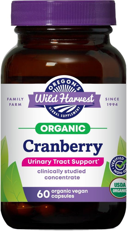 Oregon's Wild Harvest Cranberry Organic Non-GMO Supplement Urinary Tract Support Gsupps Australia