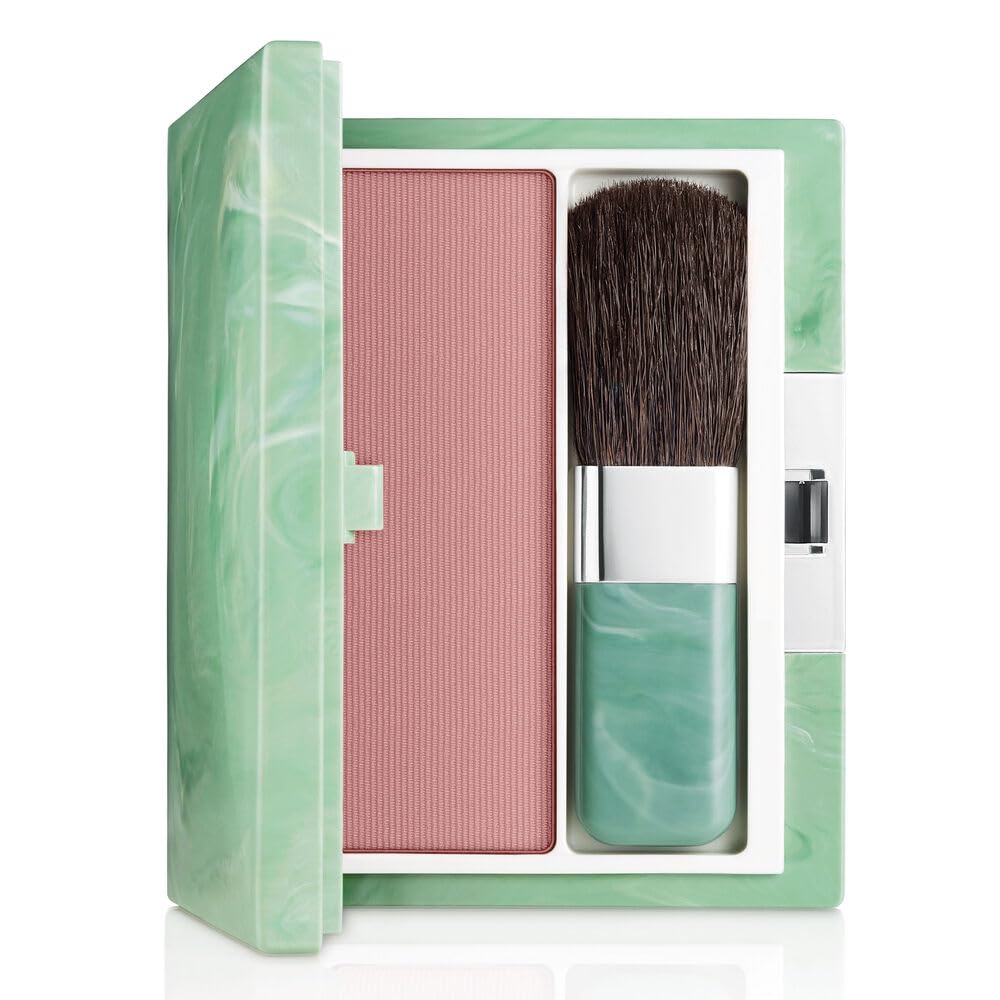 Clinique Soft-Pressed Powder Blusher Blush | Buildable Color + Natural Finish, New Clover, 0.27 Ounce Clinique