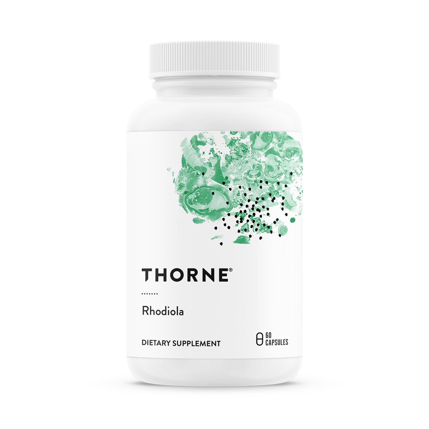 Thorne Rhodiola - Botanical Supplement for Stress Relief - Enhances Sleep, and Mental Focus - 60 Capsules THORNE