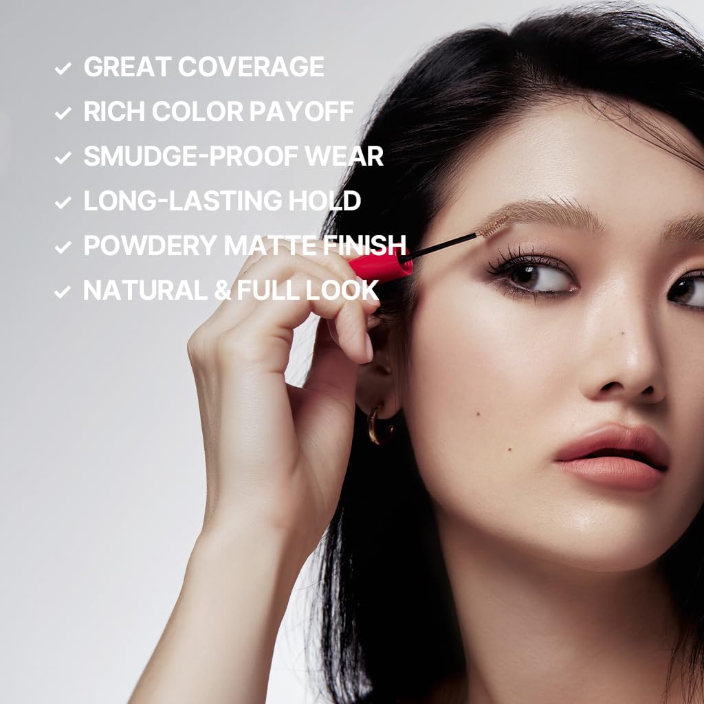 Espoir The Brow Color Fixing Cara #4 Fake Bleach | Easy Fixing without Clumping with Skinny Brush, Long-Lasting & Smudge-proof Eyebrow Mascara, Soft Mood Coloring Tinted Gel, Korean Makeup, 0.1 Fl Oz. Espoir