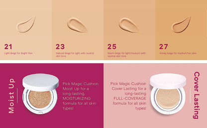 MISSHA Magic Cushion Foundation No.23 Natural Beige, Dewy Coverage MISSHA