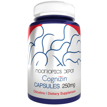 Nootropics Depot Cognizin Citicoline Capsules | 60 Count | Choline Supplement | Brain Health Supplement | Regulates Memory and Cognitive Function | Supports Attention, Focus and Recall