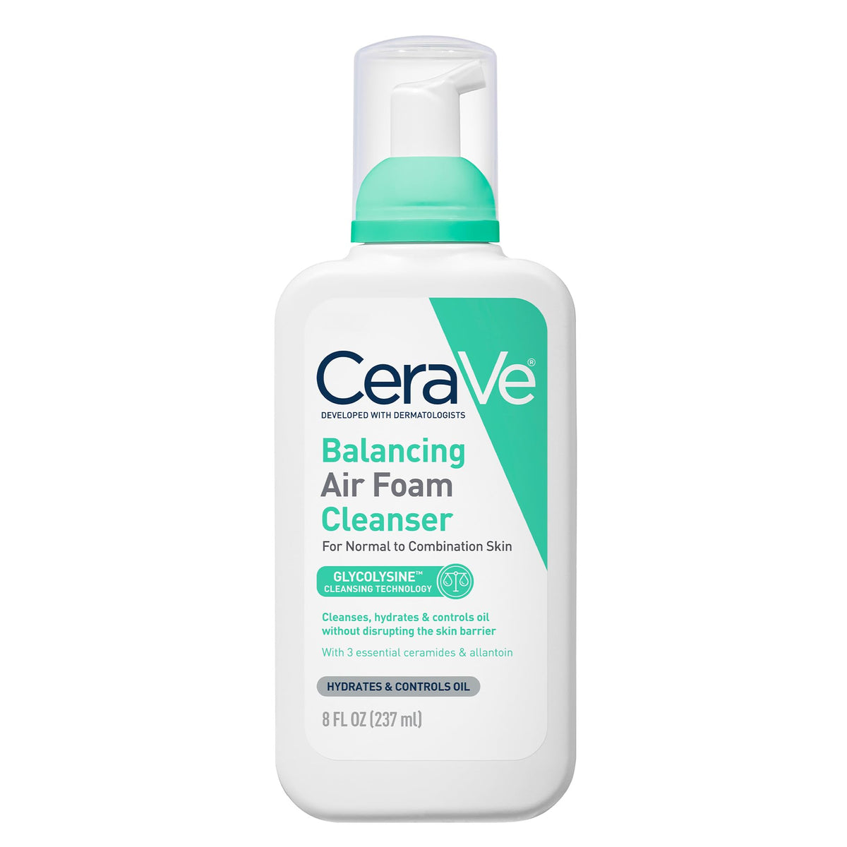 CeraVe Air Foam Face Wash, Hydrating Facial Cleanser, Combination Skin, 8oz CeraVe