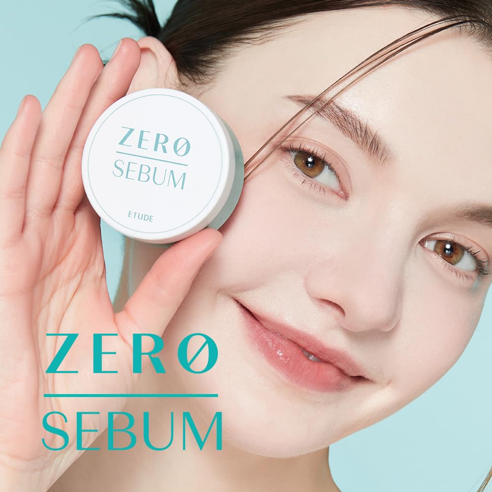 ETUDE Zero Sebum Loose Setting Powder for Oily Skin, Soft Matte, 0.14 oz ETUDE