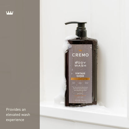 Cremo Body Wash for Men, Vintage Suede, 32 Fl Oz Cremo