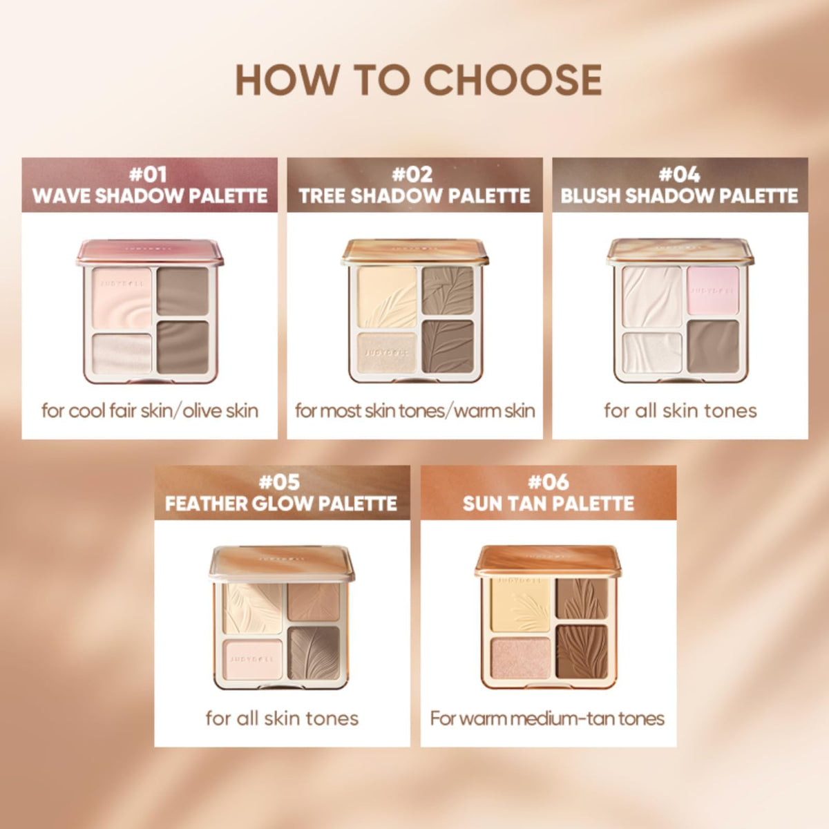 JUDYDOLL Contour Palette Highlighter Makeup Korean Makeup (02 Tree) JUDYDOLL