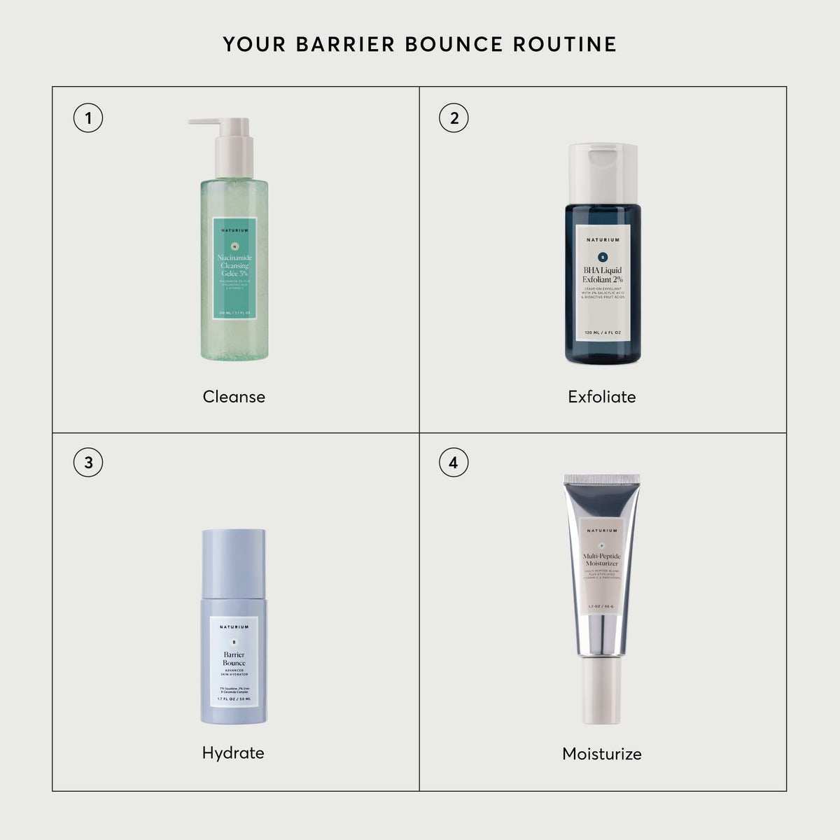 Naturium Barrier Bounce Serum, Plumps & Hydrates Face, Neck & Chest, Hydration Booster & Skin Care with Squalene & Ceramide Complex, 1.7 fl oz Naturium