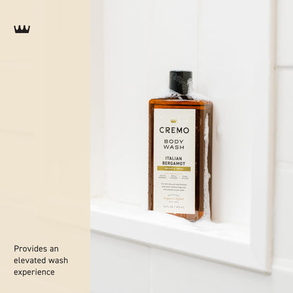 Cremo Body Wash for Men, Rich-Lathering Italian Bergamot, 16 Fl Oz Cremo