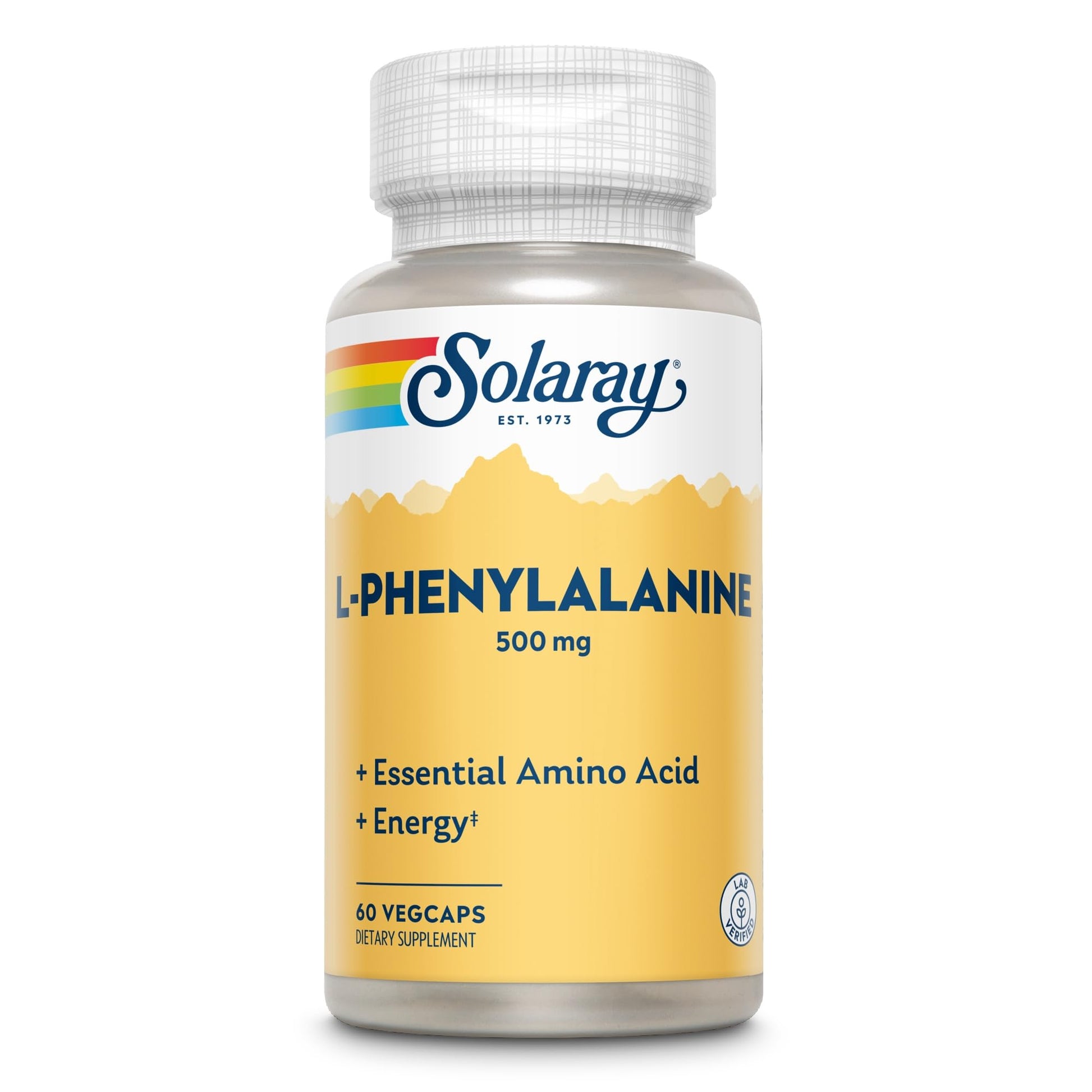 SOLARAY L-Phenylalanine Veg Cap (Btl-Plastic) 500mg | 60ct SOLARAY buy australia supplements