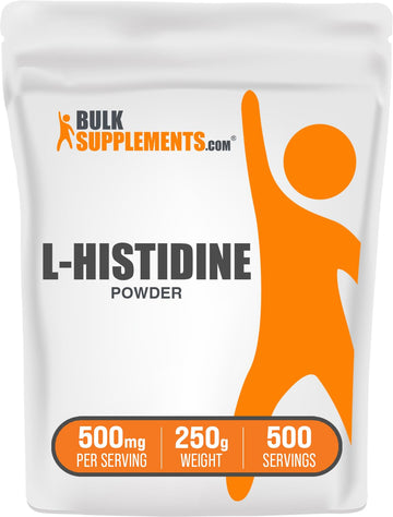 BulkSupplements.com L-Histidine Powder - as L-Histidine Base, Histidine Supplement - Essential Amino Acid & Gluten Free, 500mg per Serving, 250g (8.8 oz) (Pack of 1) BulkSupplements buy australia supplements