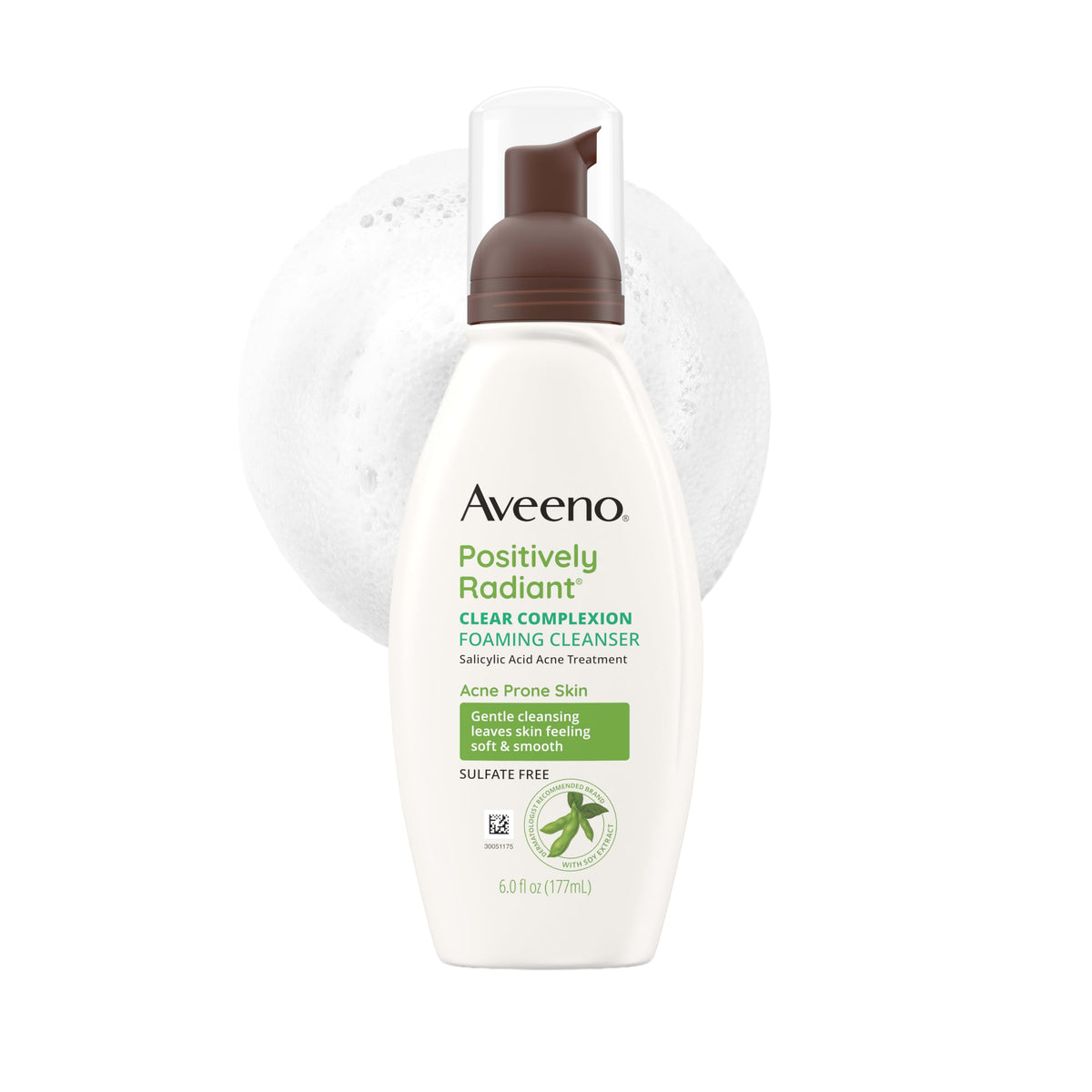 Aveeno Positively Radiant Clear Complexion Foaming Face Cleanser, 6 fl. oz Aveeno
