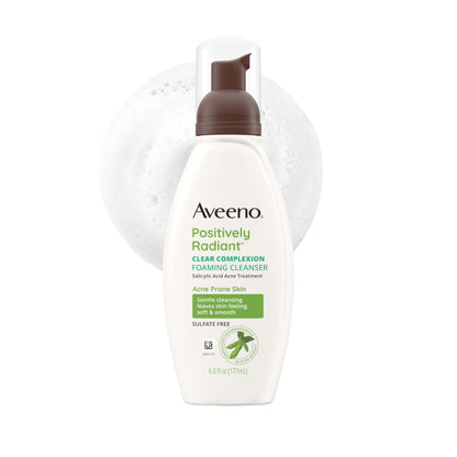 Aveeno Positively Radiant Clear Complexion Foaming Face Cleanser, 6 fl. oz Aveeno