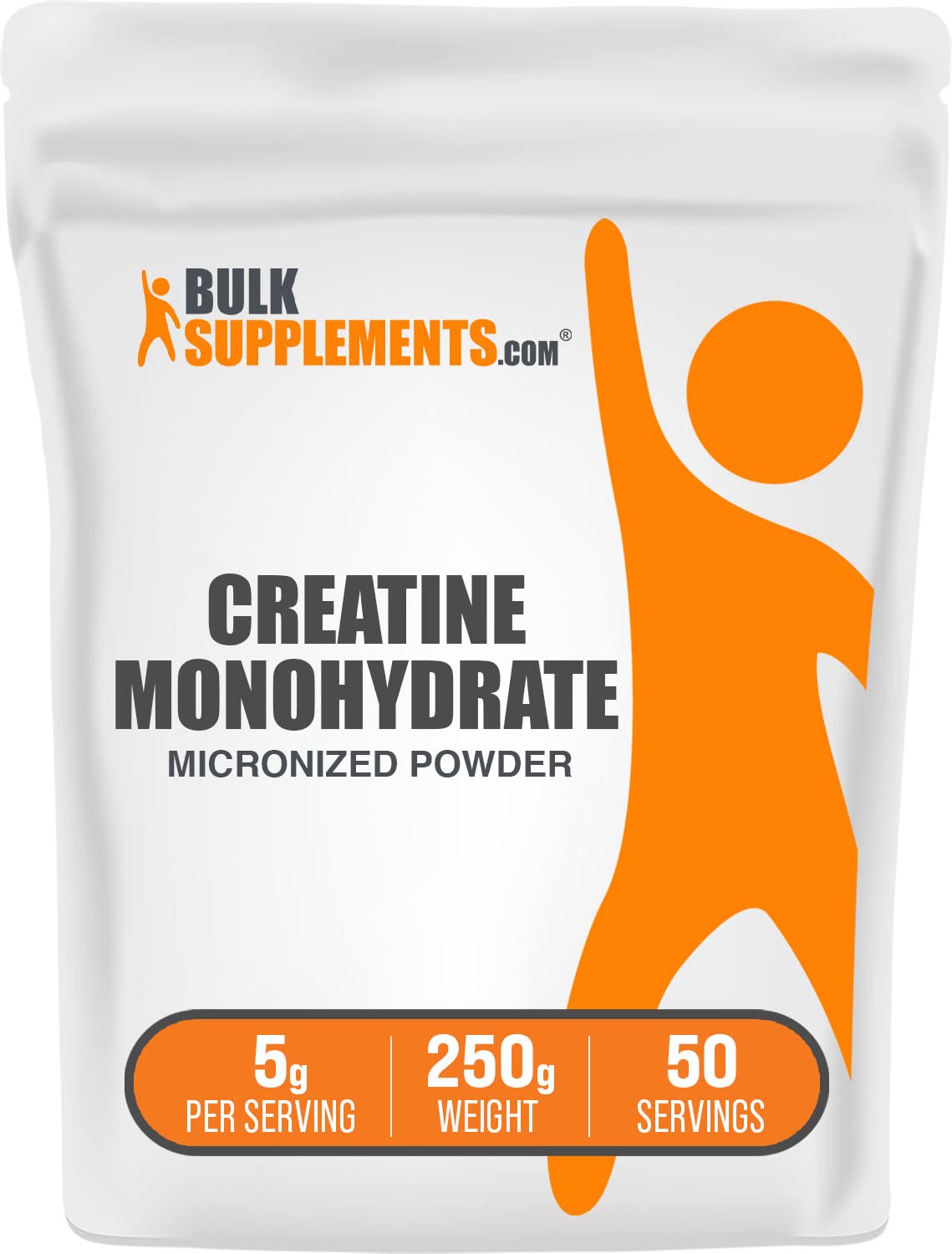 BulkSupplements.com Creatine Monohydrate Powder - Micronized Creatine Powder, Unflavored - Pure & Gluten Free, 5g (5000mg) per Servings, 250g (8.8 oz) (Pack of 1) BulkSupplements buy australia supplements