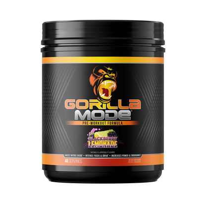 Gorilla Mode Pre Workout - Massive Pumps · Laser Focus · Energy · Power - L-Citrulline, Creatine, L-Tyrosine, Betaine, Hydroprime®, Alpha-GPC, 400mg Caffeine, Huperzine A - 792g (Rocket Frost)
