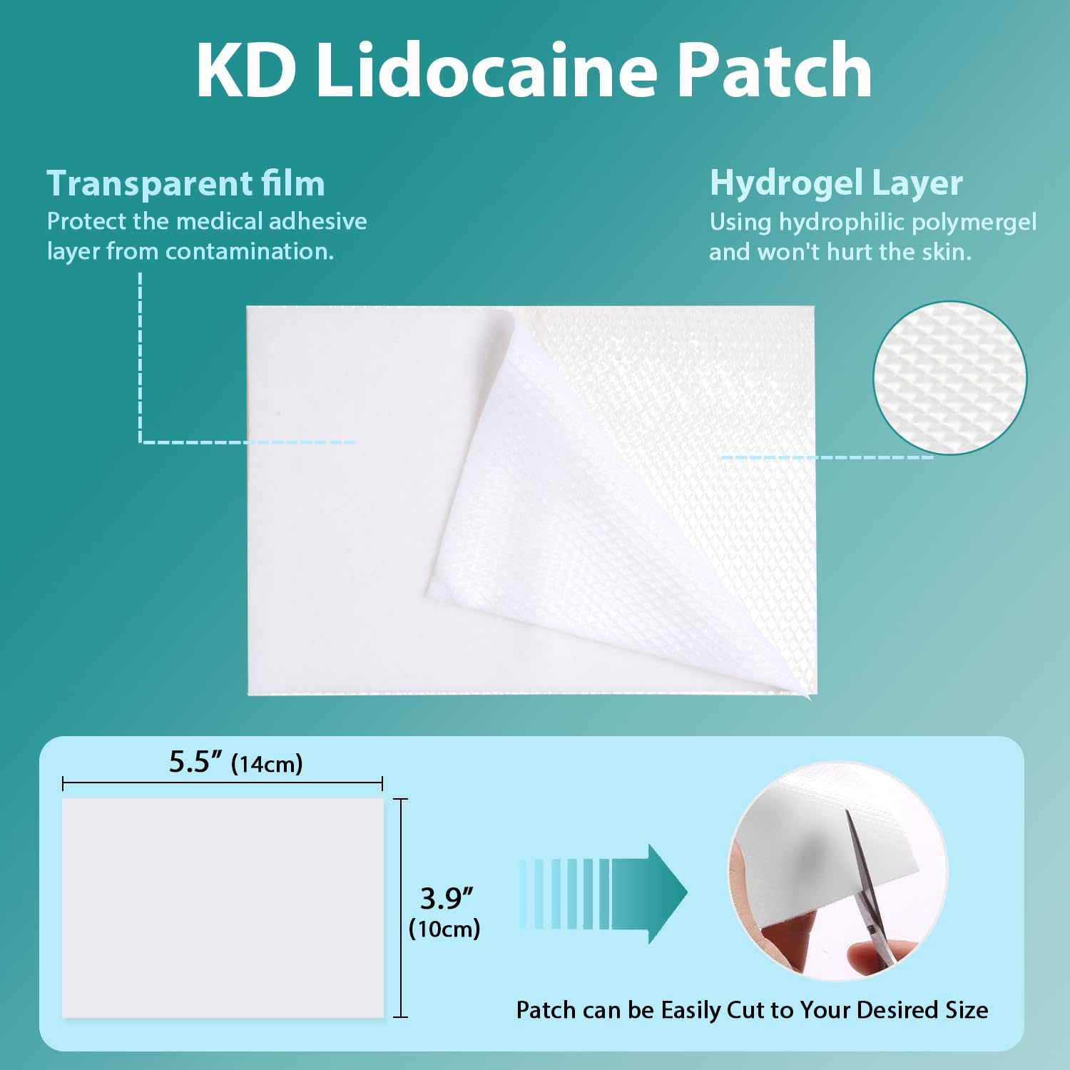 KD 4% Lidocaine Pain Relief Patches: Maximum Strength Lidocaine Patch for Back, Neck, Shoulder, Knee Pain, and Muscle Soreness – Large 3.9” x 5.5” (7 Count) KD buy australia supplements