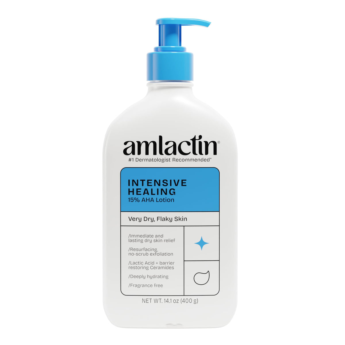 AmLactin Intensive Healing Body Lotion, 15% Lactic Acid, 14.1 oz Amlactin