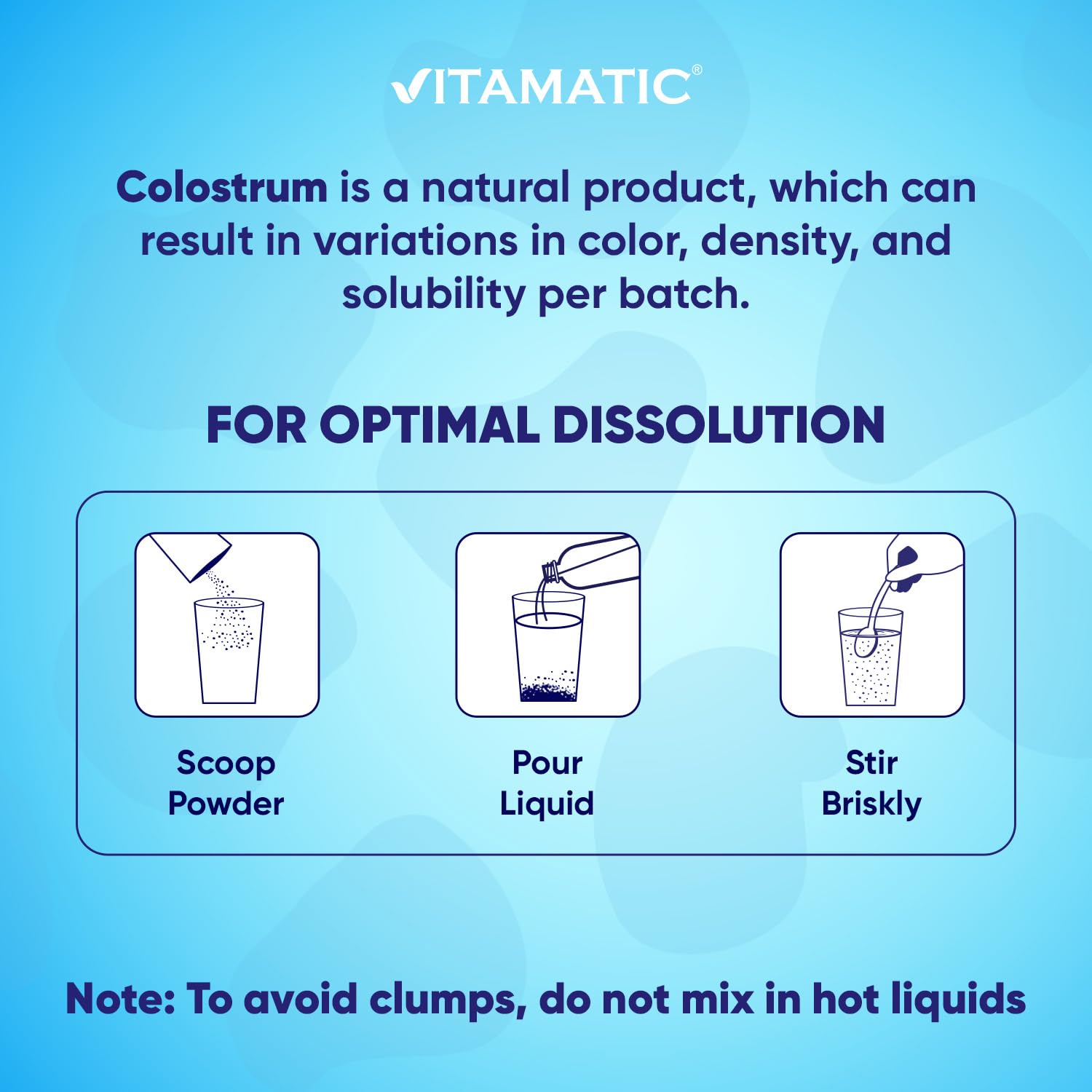 Vitamatic Bovine Colostrum + Collagen Powder - Supplement for Gut Health, Hair Growth, Beauty, Muscle Recovery, & Immune Support - Easy to Mix - Unflavored - 454 Gram, (16 oz) Vitamatic buy australia supplements