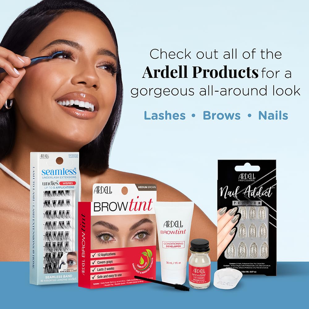 Ardell Seamless Eyelash Extensions Refill Kit Wispies - 32 Assorted Wispy Strip Cluster Lengths Customizable DIY Lash Clusters for Natural Look Lashes, 1 Pack Ardell