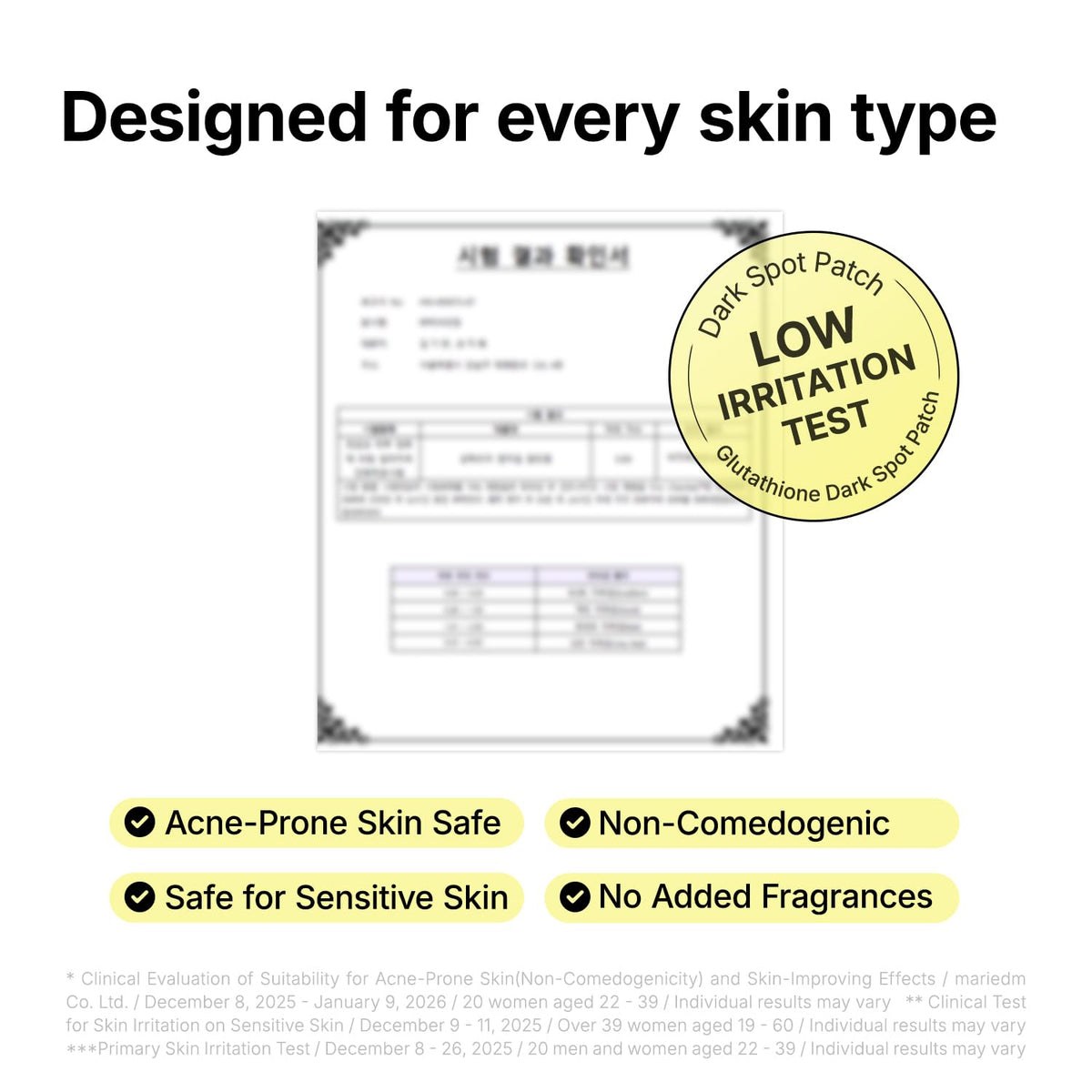MANYO Glutathione 7 Dark Spot Serum Patch, for Uneven Skin Tone, 30 Count ma:nyo