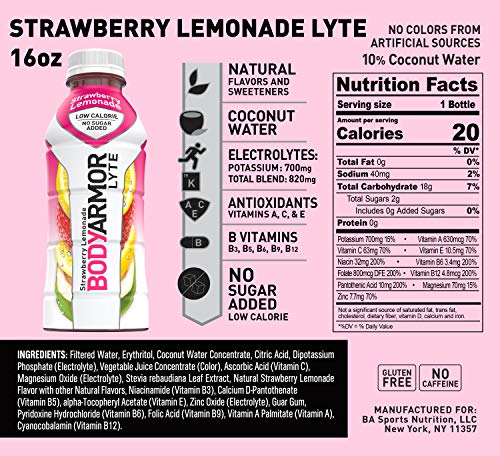 BODYARMOR LYTE Sports Drink Low-Calorie Sports Beverage, Strawberry Lemonade BODYARMOR buy australia supplements