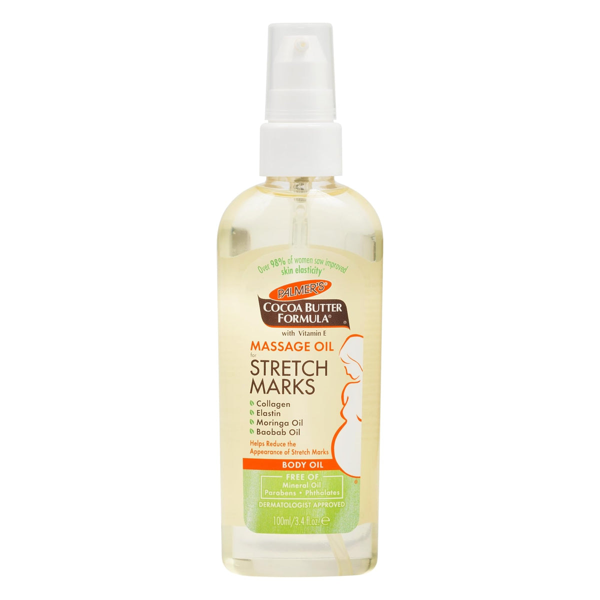 Palmer's Stretch Marks Massage Oil for Pregnancy & Weight Changes (3.4 Oz) Palmer's