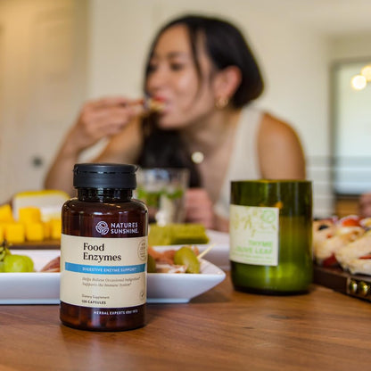 Nature's Sunshine Food Enzymes - Digestive Support with Prebiotics and Probiotics for Gut Health - Digestive Enzyme Supplement for Digestive Health Nature's Sunshine