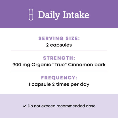 Oregon's Wild Harvest Organic True Cinnamon Ceylon 120 Count Vegan Capsules Gsupps Australia
