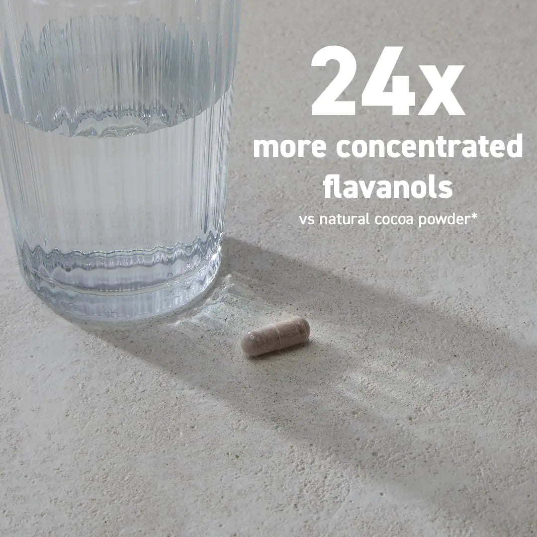 CocoaVia Memory & Focus Brain Supplement, 30 Day, Cocoa Flavanol Blend, Lutein, Added Caffeine for Boost. Improve Cognitive Function, Attention, Vegan & Plant Based, 30 Capsules CocoaVia