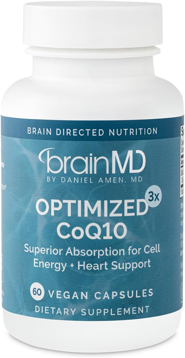BrainMD Optimized CoQ10 Supplement - Supports Heart Health & Energy Production - 100 mg, 30 Softgels