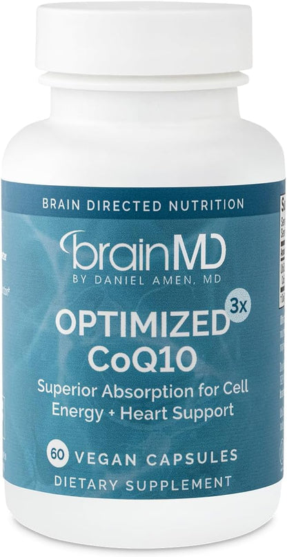 BrainMD Optimized CoQ10 Supplement - Supports Heart Health & Energy Production - 100 mg, 30 Softgels