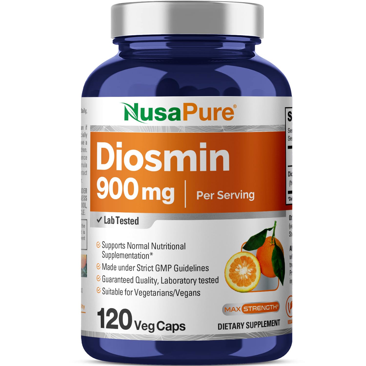 NusaPure Diosmin 900mg per Serving 120 Veggie Caps (Non-GMO, Vegan) NusaPure buy australia supplements