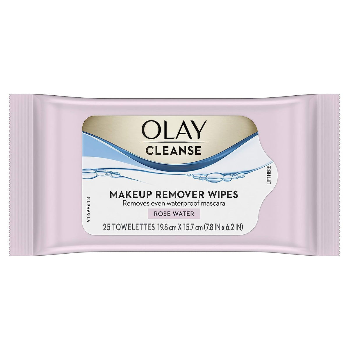 Olay Cleanse Makeup Remover, Rose Water, 25 Wipes Olay
